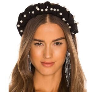 Lovers and Friends Amalia Headband in Black NWOT